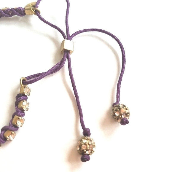 𝅺j. Crew Purple Pull String Bracelet - Picture 2 of 6